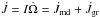 \hbox{$\dot{J}=I\dot{\Omega}=\dot{J}_{\rm md}+\dot{J}_{\rm gr}$}