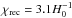 \hbox{$\chi_\mathrm{rec}=3.1H_0^{-1}$}