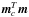 \hbox{${\vec{m}}_{c}^{T}{\vec{m}}$}