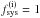 \hbox{$f^\mathrm{(i)}_\mathrm{sys} = 1$}