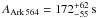 \hbox{$A_{\rm Ark\,564}=172^{+62}_{-55}\,\mathrm{s}$}