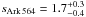 \hbox{$s_{\rm Ark\,564}=1.7^{+0.3}_{-0.4}$}