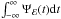 \hbox{$\int_{-\infty}^{\infty}\Psi_{\mathcal{E}}(t)\mathrm{d}t$}