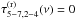 \hbox{$\tau^{(\mathrm{r})}_{5{-}7,2{-}4}(\nu)=0$}