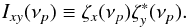 \begin{equation} \label{eq3} I_{xy}(\nu_p)\equiv\zeta_x(\nu_p)\zeta^{*}_y(\nu_p). \end{equation}
