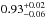 \hbox{$\rm 0.93^{+0.02}_{-0.06}$}
