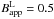 \hbox{$B^{\rm L}_{\rm app}=0.5$}