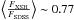 \hbox{$\left\langle\frac{F_\mathrm{XSH}}{F_\mathrm{SDSS}}\right\rangle\sim 0.77$}
