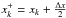 \hbox{$x^+_k= x_k + \frac{\Delta x}{2}$}