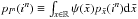 \hbox{$p_{I^n}(i^n)\equiv \int_{x\in \mathbb{R}} \psi(\bar{x}) p_{\bar{x}}(i^n) {\rm d}\bar{x}$}