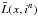 \hbox{$\tilde{L}(x,i^n)$}