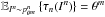 \hbox{$\mathbb{E}_{I^n \sim p^n_{\theta^m}} \left\lbrace \tau_n(I^n)\right\rbrace =\theta^m$}