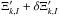 \hbox{$\Xi_{k,I}'+\delta \Xi_{k,I}'$}