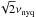 \hbox{$\sqrt{2} \nu_{\rm nyq}$}