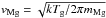 \hbox{$v_{\rm Mg} = \sqrt{k T_{\rm g}/2 \pi m_{\rm Mg}}$}