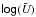 \hbox{$\sf log(\bar {\textit{U}})$}