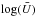 \hbox{$\log(\bar U)$}