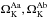 \hbox{$\Omega^{\rm Aa}_{\rm K}, \Omega^{\rm Ab}_{\rm K}$}