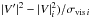 \hbox{$|V'|^2-|V|^2_i)/\sigma_{{\rm vis}\,i}$}