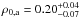 \hbox{$\rho_{\rm 0,a}=0.20^{+0.04}_{-0.07}$}