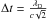 \hbox{$\Delta t = \frac{\lambda_{\rm D}}{c\sqrt{2}}$}