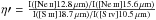 \hbox{$\eta\prime =\rm \frac{I([Ne\,\textsc {ii}]12.8\,\mu m)/I([Ne\,\textsc {iii}]15.6\,\mu m)}{I([S\,\textsc {iii}]18.7\,\mu m)/I([S\,\textsc {iv}]10.5\,\mu m)}$}
