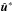 \hbox{$\hat{\bs{u}}^*$}