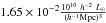 \hbox{$1.65 \times 10^{-2} \frac{10^{10}~h^{-2}~L_\odot}{(\vmh)^3}$}