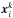 \hbox{$\x_i^k$}