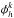 \hbox{$\phi^k_h$}
