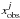 \hbox{$x_{\rm obs}^j$}