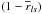 \hbox{$(1-\overline{r}_{ls})$}