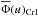 \hbox{$\overline{\Phi}(u)_{\rm Cr1}$}
