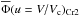 \hbox{$\overline{\Phi}(u=V/V_{\rm c})_{\rm Cr2}$}