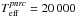 \hbox{$T_{\rm eff}^{{\it pnrc}}= 20\,000$}
