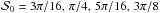 \hbox{$\dpsiz = 3\pi/16, \, \pi/4, \, 5\pi/16, \, 3\pi/8$}