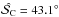 \hbox{$\cl=43.1^{\circ}$}