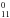 \hbox{$_{11}^{0}$}