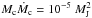 \hbox{$M_{\rm c} \dot M_{\rm c} = 10^{-5}~M^2 _{\rm J}$}