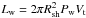 \hbox{$L_\mathrm{w}=2\pi R^2_\mathrm{sh} P_\mathrm{w} V_\mathrm{t}$}