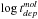 \hbox{$\log {\it t}^{mol}_{dep}$}