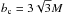 \hbox{$b_{\rm c}=3\sqrt{3}M$}