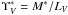\hbox{$\Upsilon_V^* = M^* / L_V$}