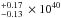 \hbox{$^{+0.17}_{-0.13}\,\times 10^{40}$}