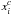 \hbox{$x_{i}^{c}$}