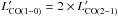 \hbox{$L'_{\rm CO(1-0)}= 2\times L'_{\rm CO(2-1)}$}