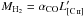 \hbox{$\mhtwo=\alpha_{\rm CO}L'_{\cii}$}