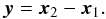 \appendix \setcounter{section}{2} \begin{equation} \label{eq:difvect} \vec{y} = \vec{x}_2 - \vec{x}_1 . \end{equation}