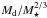 \hbox{$M_{\rm d}/M_\star^{2/3}$}