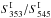 \hbox{$S_{353}^{\rm{I}}/S_{545}^{\rm{I}}$}